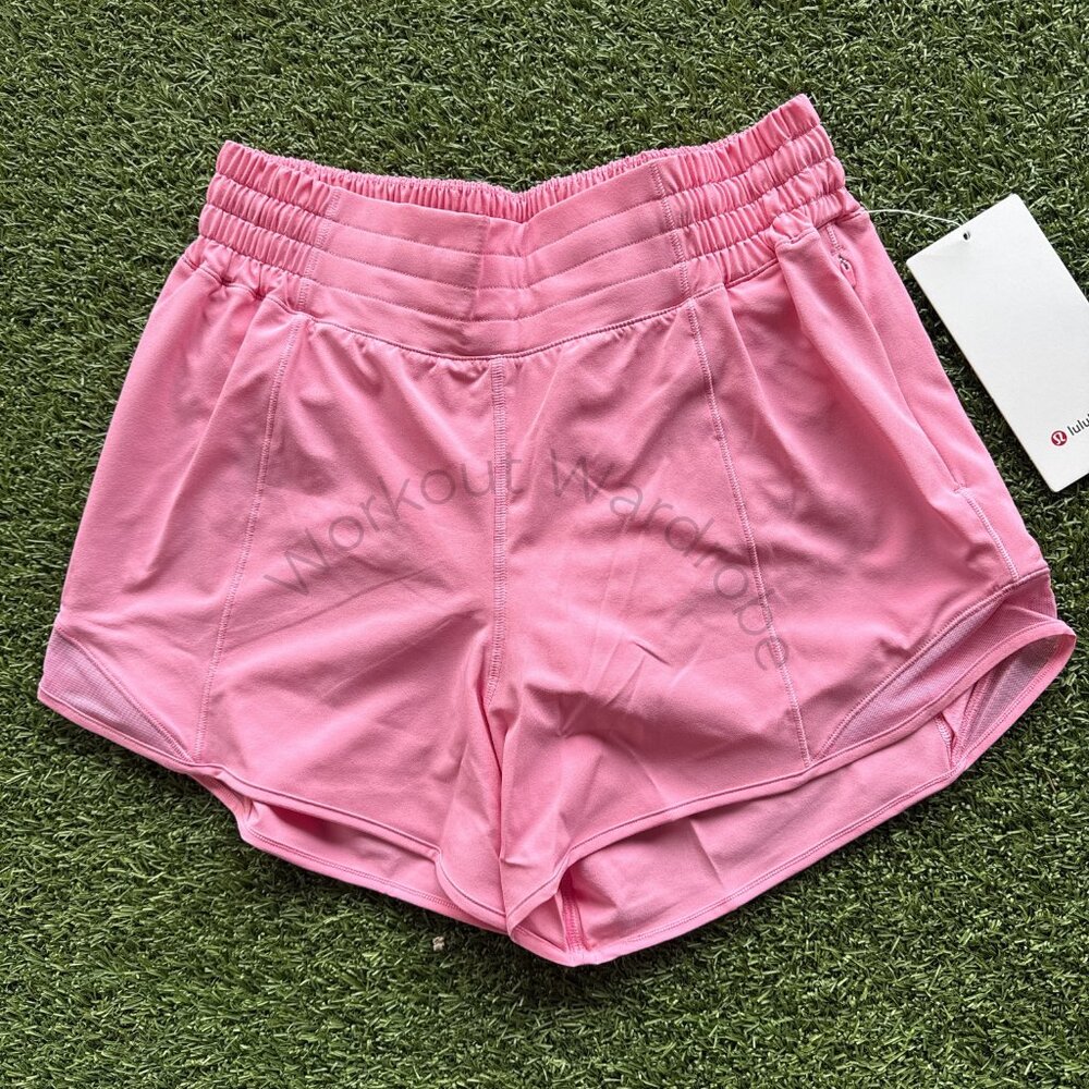 Hotty Hot High-Rise Lined Short 4" - Candy Cloud